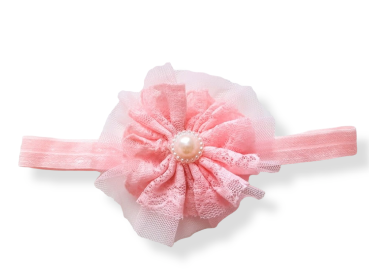 opaska-niemowleca-kwiat-tiul-koronka