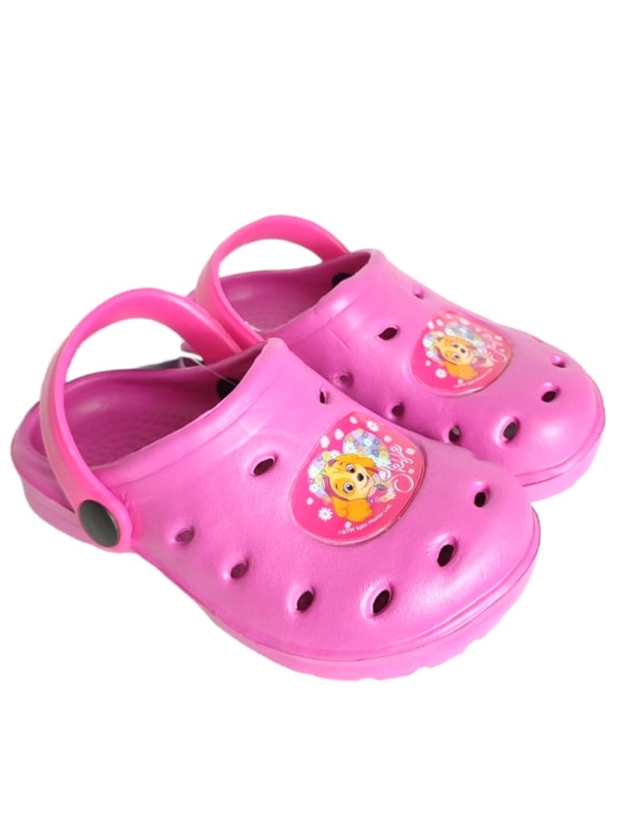 rozowe-kroksy-dla-dziewczynki-klapki-ogrodowe-kapcie-paw-patrol