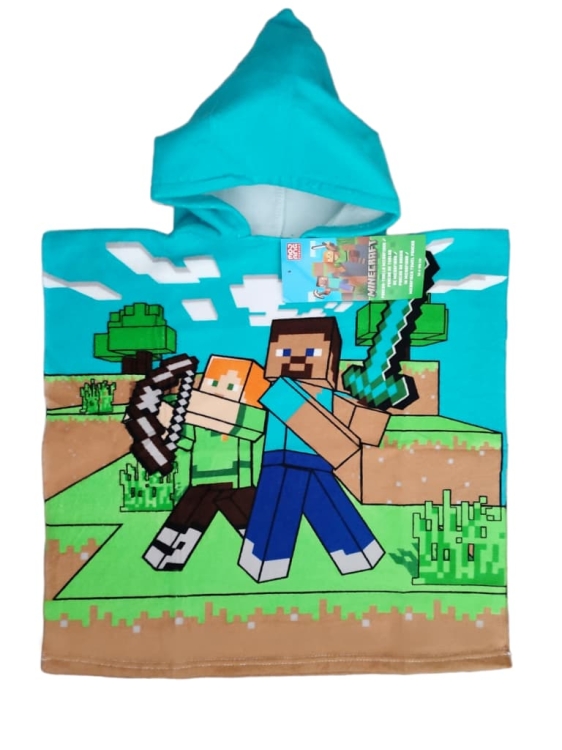 recznik-poncho-kapielowe-minecraft-microfibra