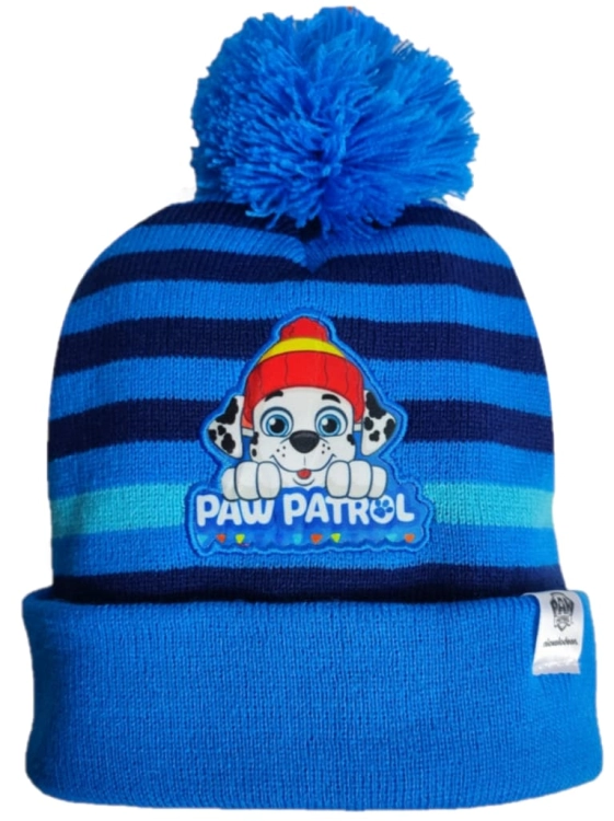 czapka-z-pomponem-dziecieca-zimowa-psi-patrol
