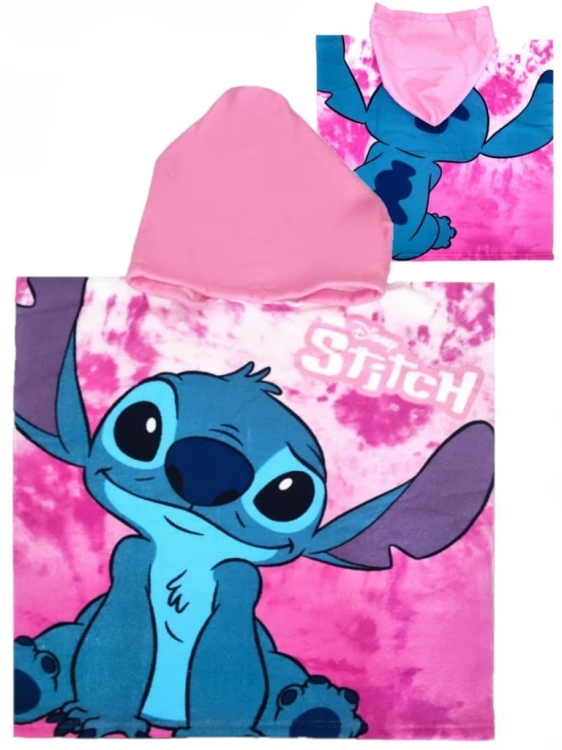 recznik-ponczo-poncho-z-kapturem-stitch-dla-dziewczynki