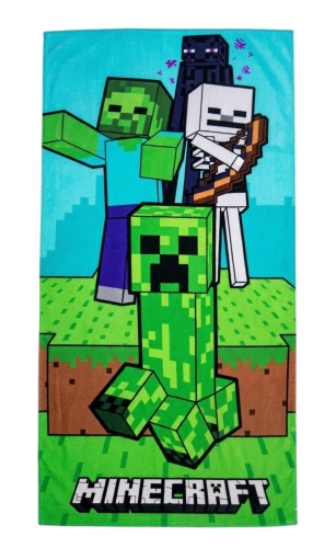 recznik-plazowy-dzieciecy-minecraft-creeper-mikrofibra