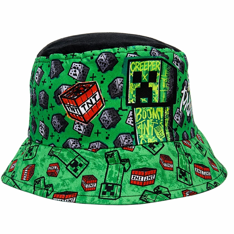 zielony-kapelusz-dla-chlopca-minecraft-tnt-creeper-307624
