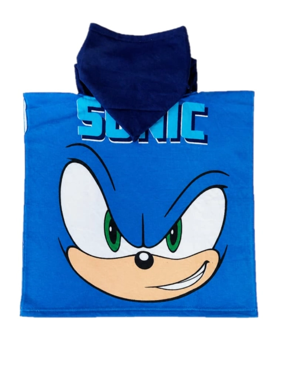 recznik-szybkoschnacy-ponczo-z-kapturem-sonic-niebieski