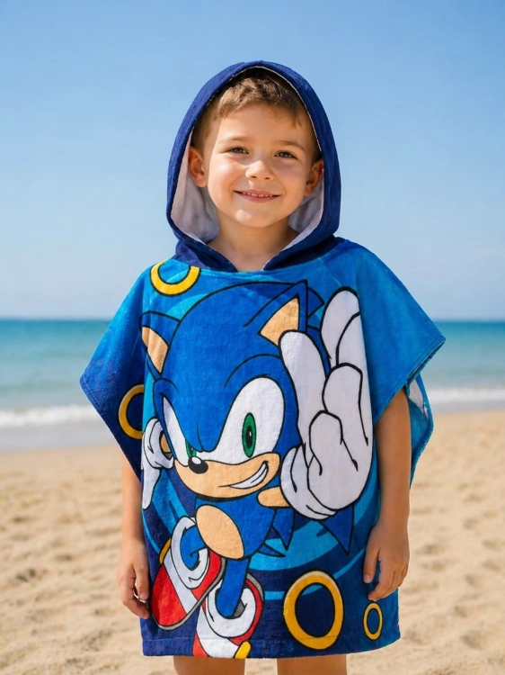recznik-szybkoschnacy-ponczo-z-kapturem-sonic-niebieski