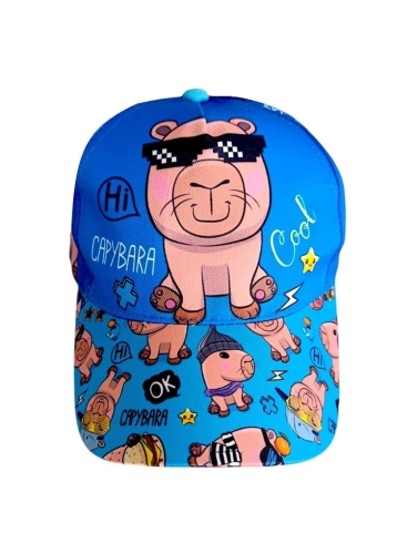 czapka-z-daszkiem-dziecieca-niebieska-kapibara-capy-vibes