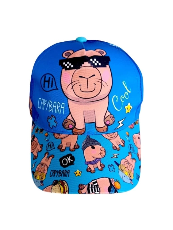 czapka-z-daszkiem-dziecieca-niebieska-kapibara-capy-vibes