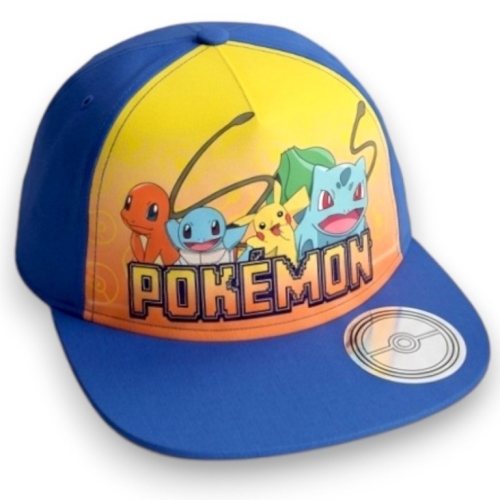 pokemon-snapback-pikachu-bulbasaur-squirtle-charmander-niebieska