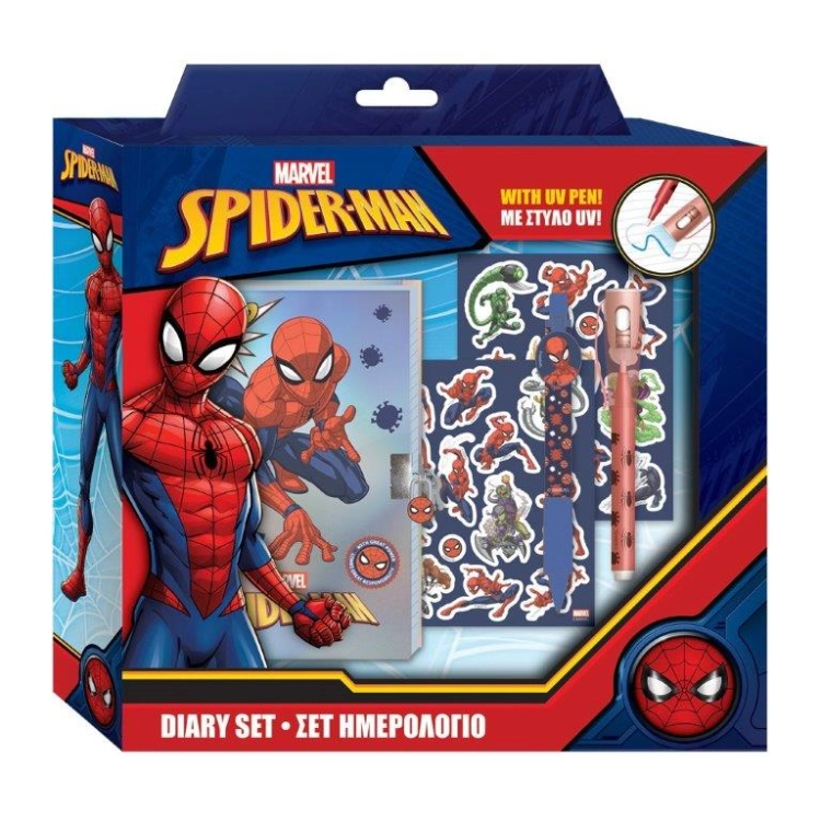 zestaw-pamietnik-spiderman-z-dlugopisem-uv