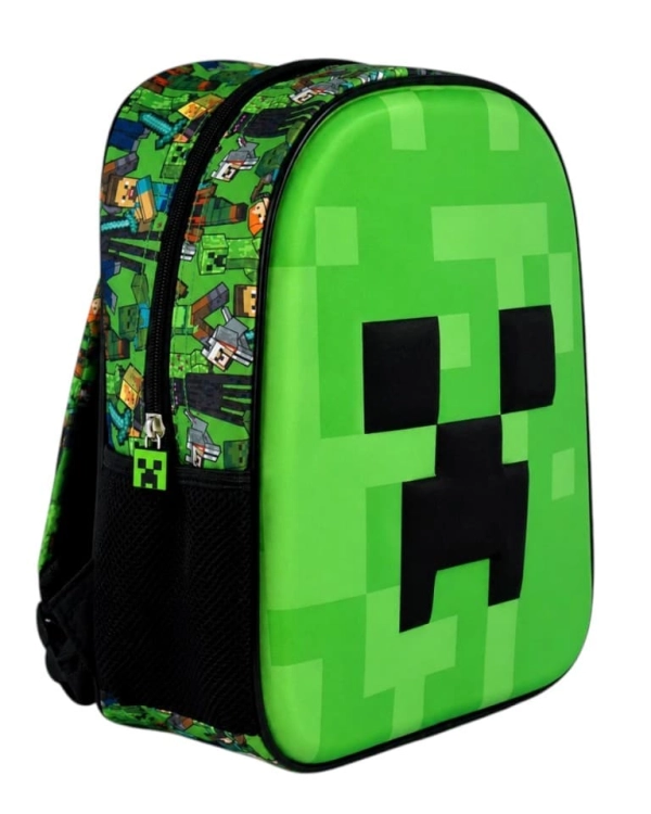 plecak-minecraft-3d-creeper-32cm-zielony