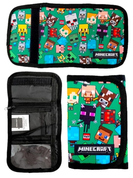 portfel-mlodziezowy-dzieciecy-minecraft-zielony-na-rzep