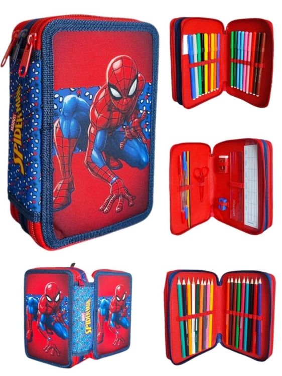 piornik-szkolny-trzykomorowy-z-wyposazeniem-spiderman