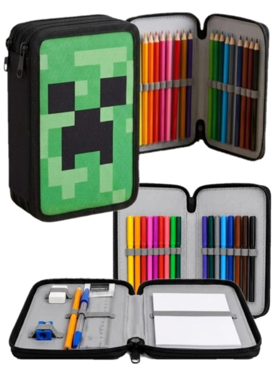 piornik-trzykomorowy-z-wyposazeniem-minecraft-creeper-41-elementow